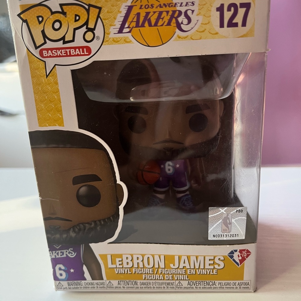 Funko Pop! LeBron James Vinyl Figure - Purple and Brown